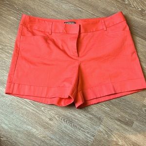 Express Editor shorts Coral size 10 never worn